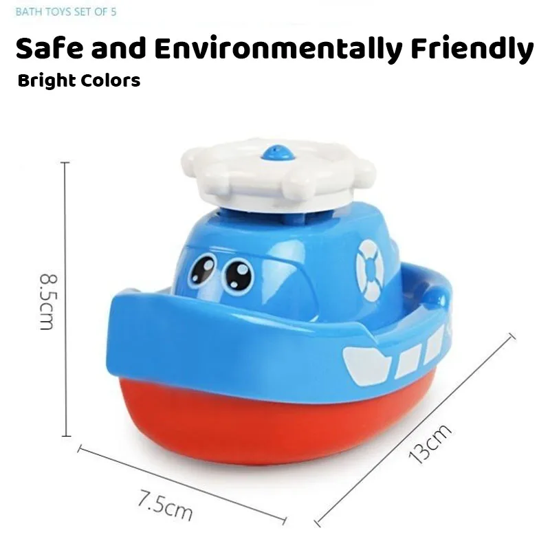 Electric Cartoon Baby Bath Toys Lovely Water Spray Boat Baby Shower Swimming Toys Kids Birthday Gifts Children Playmate