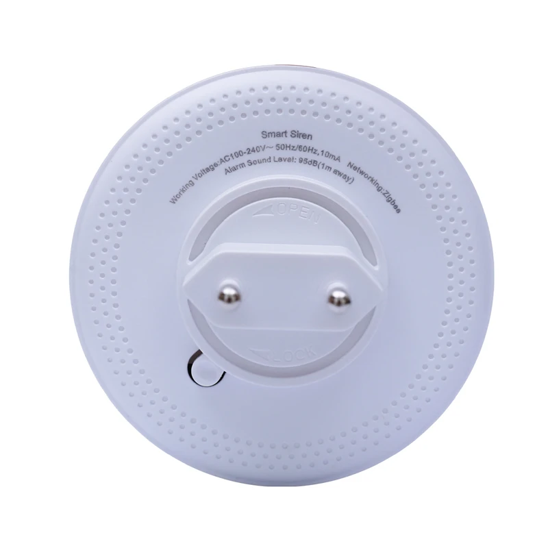 Home Assisstant Conbee 2 Zigbee 95dB Loud Alarm Flash&Sound Siren Zigbee Internal Siren