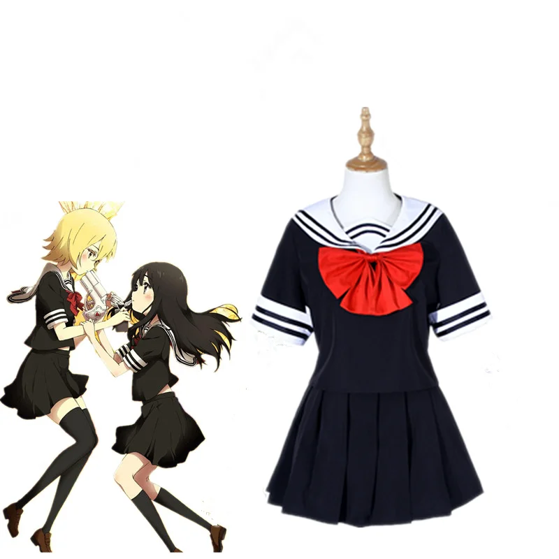 Anime Mahou Shoujo Site Cosplay Costumes Asagiri Aya Yatsumura Tsuyuno Cosplay Magical Girl Site School sailor dress Outfit