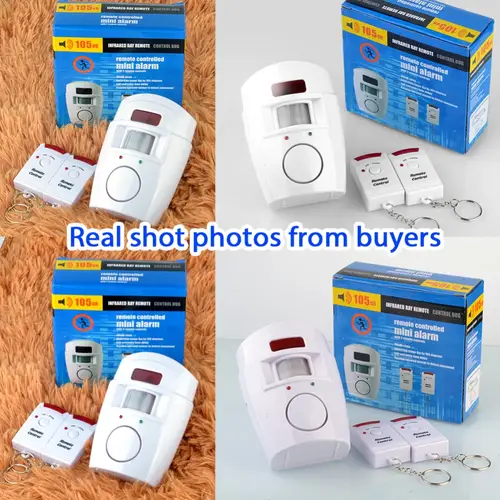 PIR Alarm System With Infrared Sensor, 2 Wireless Home Security Remote Controls, Burglar Alarm With Motion Detector, 105DB Siren - Image 4