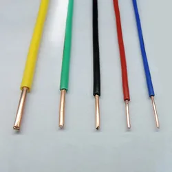 Distribution box wire 18/17/15/13/9AWG 1 meters BV single core hard wire home improvement wire PVC sheathed pure copper core