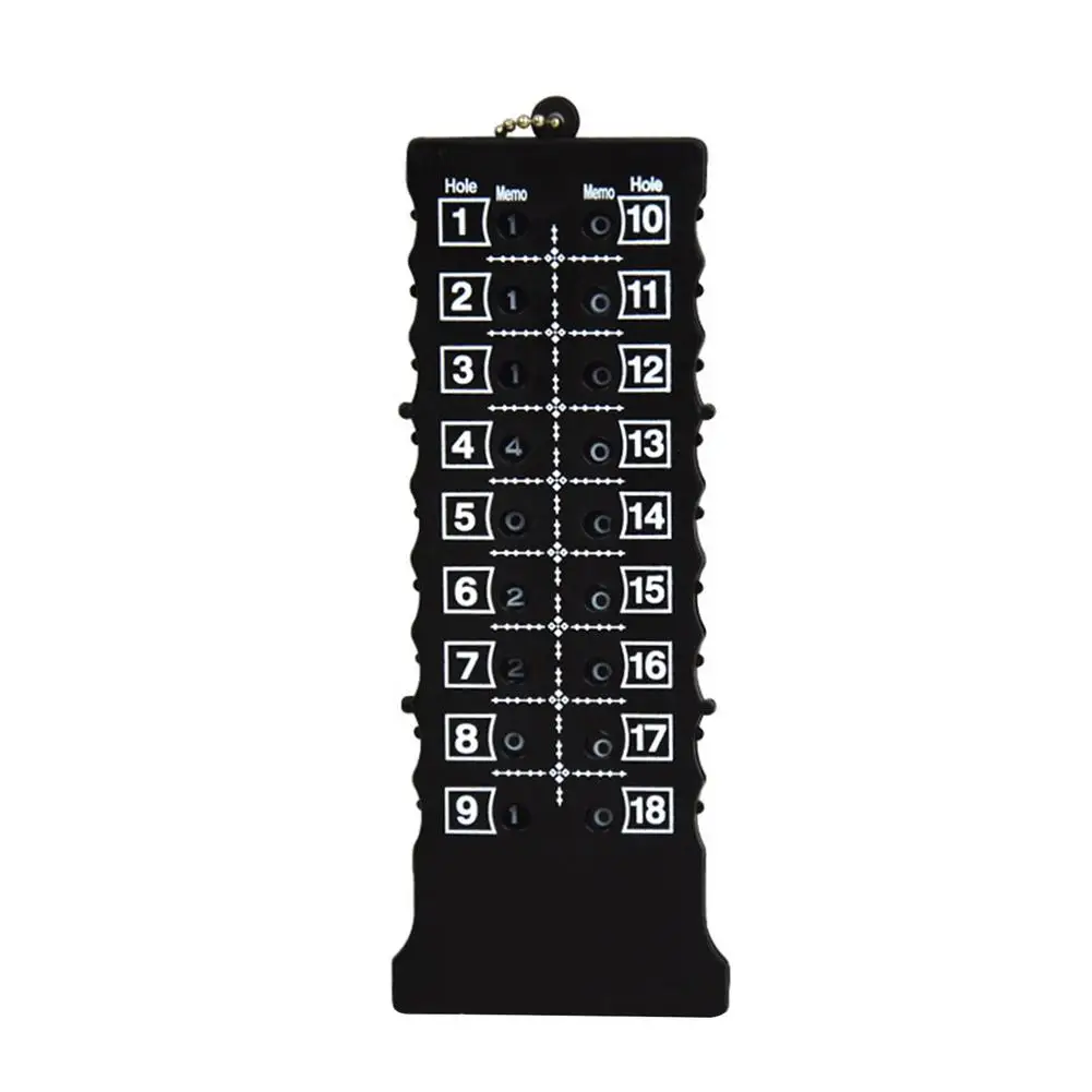 18 Holes Golf scorecard Portable  Golf Stroke Counter Golf Score Card Counter for Golf Sport Scorer Mark Indicator Tool With Key