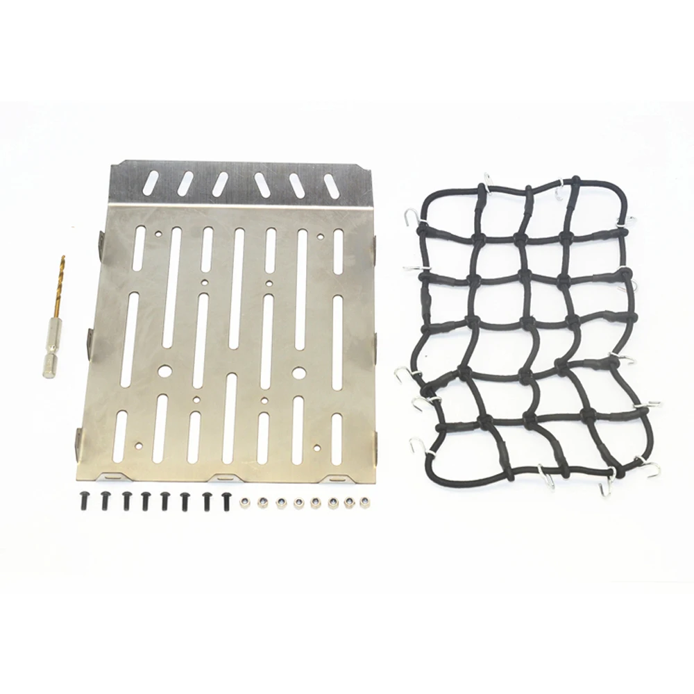 GPM Metal Stainless Trunk Plate Carrier Platform Tail Cover for 1/10 TRX-6 TRX6 6X6G63 Crawler Car Upgrade Parts