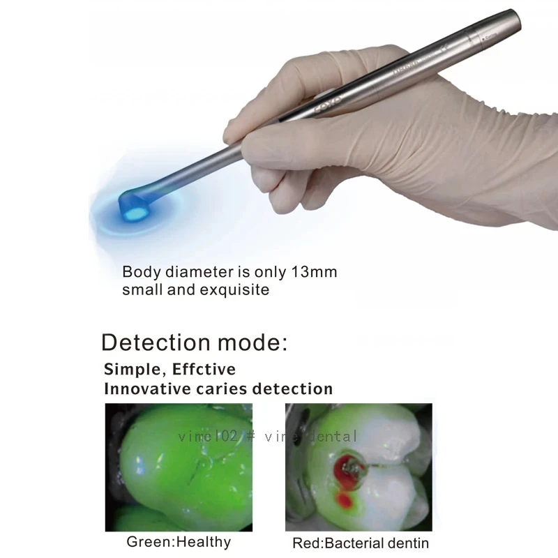 COXO Nano Dental LED Curing Light with caries detector Composite Resin Cure Lamp