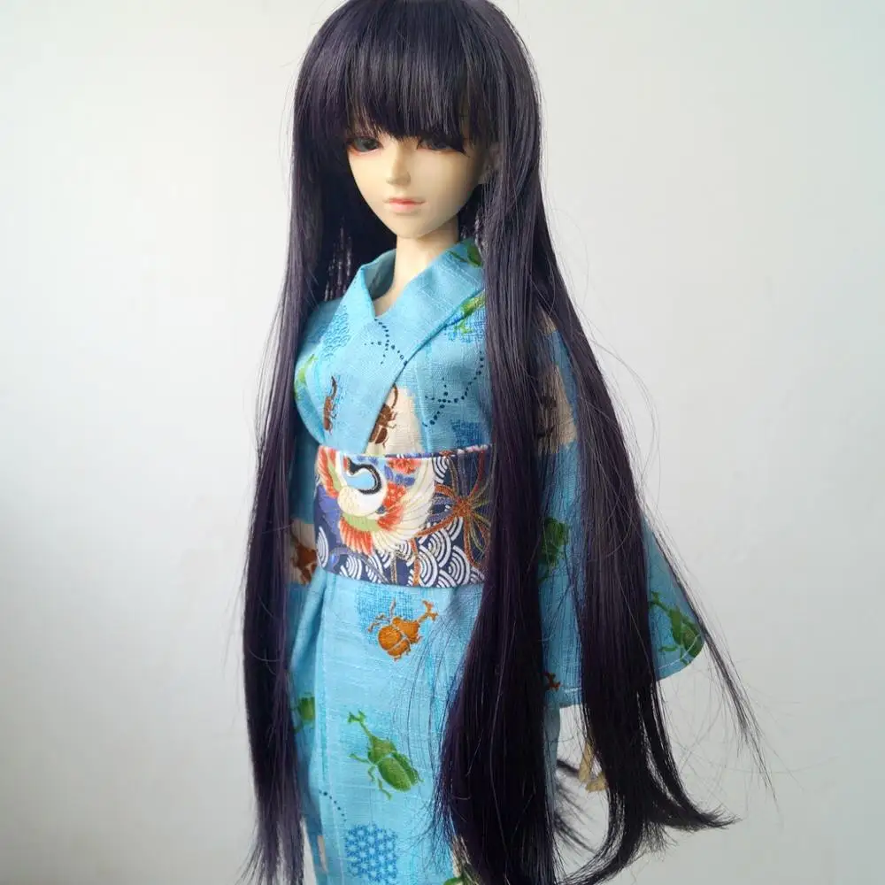 

BJD Long Wig Purple For 1/6 1/3 24" 1/4 17" Tall SD MSD DK DZ AOD DD YOSD VOLKS Doll FREE SHIPPING