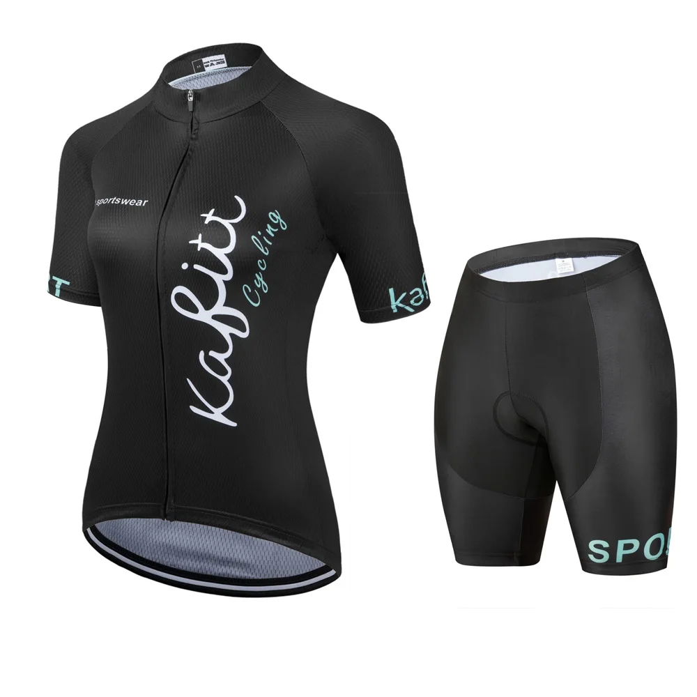 

2021 Kafitt Cycling Women‘s Fashion MTB Bike Shirt Maillot Ciclismo Go Pro Team Quick Dry Bicycle Clothing Short Sets Summer