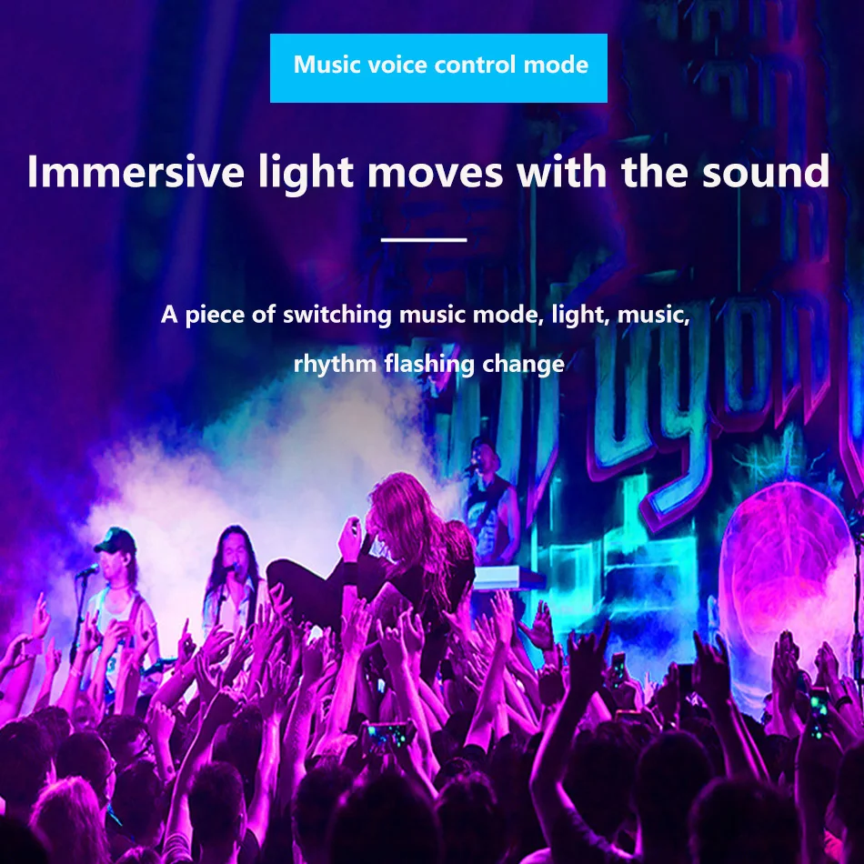 USB RGB Car LED USB Ambient Light Mood Interior Lamp Plug/Play Emergency Bulbs Mini Voice Control Smart Touch