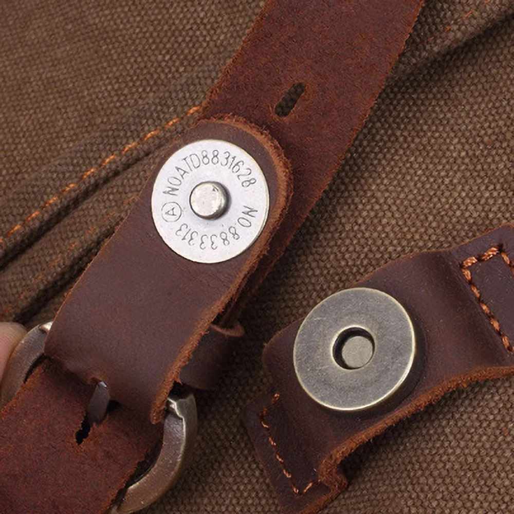Vintage Canvas-Rucksäcke für Männer und Frauen, Reisetaschen für Studenten, Freizeitrucksäcke zum Wandern, Reisen, Camping, Rucksack Mochila Masculina – Detail 21