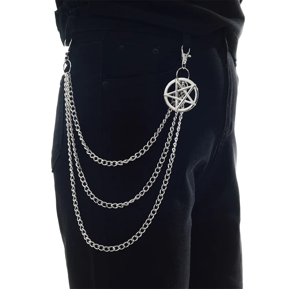 Punk Broekkettingen Riemketting voor Man Vrouwen Jean Broekkettingen Goth Sieraden Gothic Emo Scène Accessoires