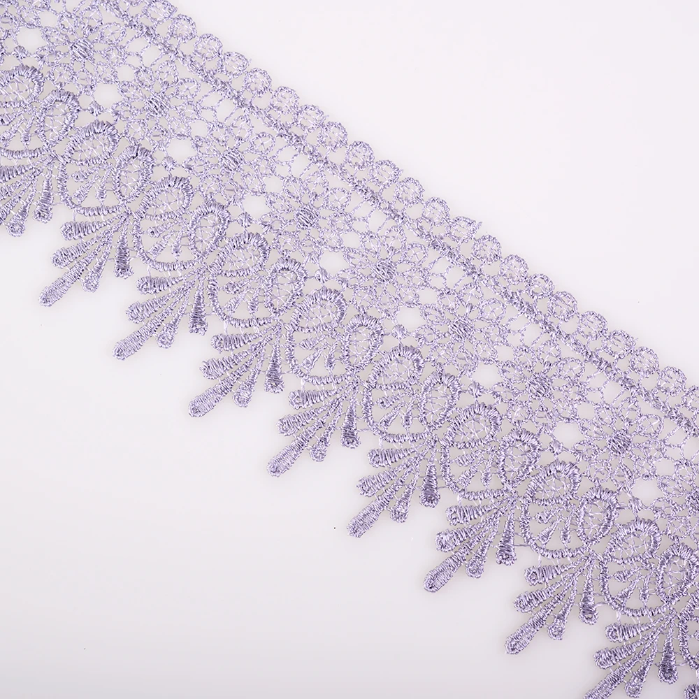 3 Meters 8.5 CM Lace Trim Lace Applique 8 Colors Polyester for Clothes Home Textiles Apparel Sewing Strip Trimmings Lace Fabric