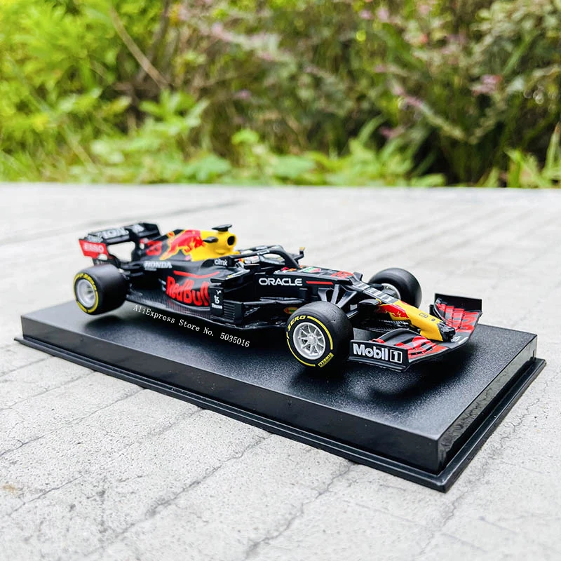 ブラーゴ-おもちゃ車1:43 2021 f1,レッドブル,レーシングモデルrb16b 33 # verstappen,モデリング,合金,ギフト,コレクション