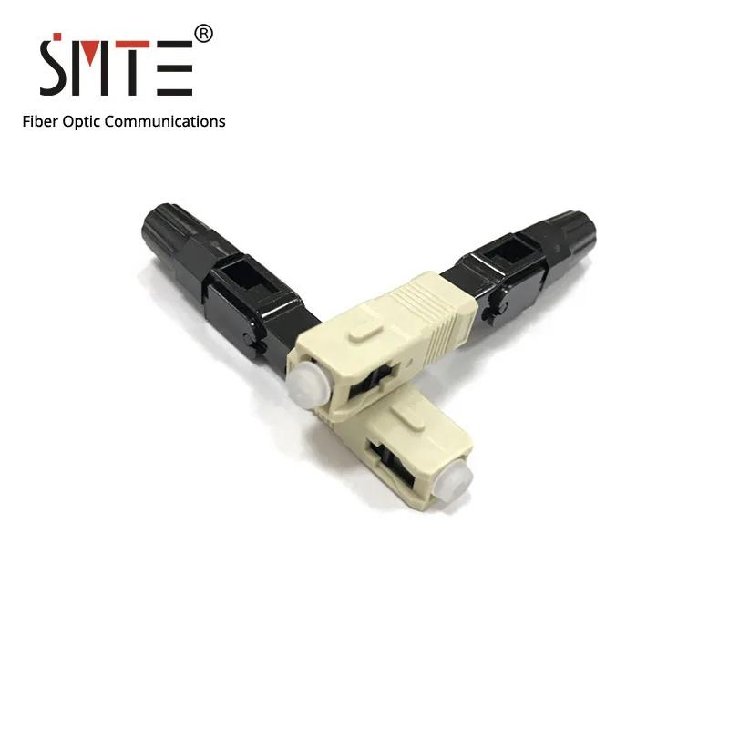 100pcs/lot SC MM multi NPFG 8802-TLC/3 60mm mode SC connector SC/UPC SC Multimode fast connector FTTH Fiber optic