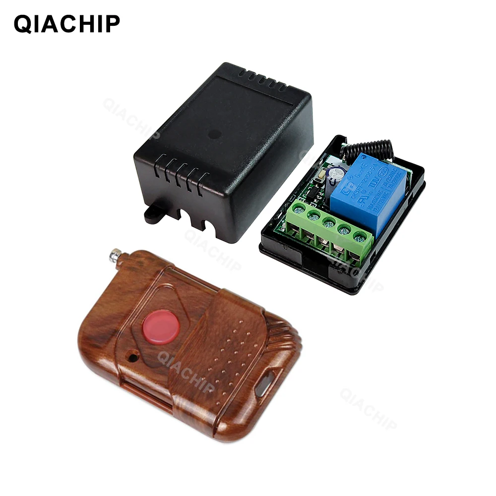 433Mhz Universal Wireless RF Remote Control Switch DC 12V 10A 1CH Relay Receiver Module 433Mhz Remote Controls and QIACHIP