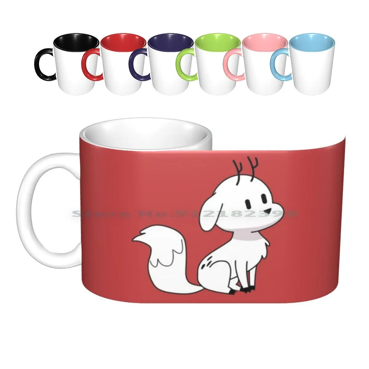 Twig Deerfox Ceramic Mugs Coffee Cups Milk Tea Mug Twig Deer Fox Deerfox Cute Netflic Cartoon Comic Fanart Creative Trending