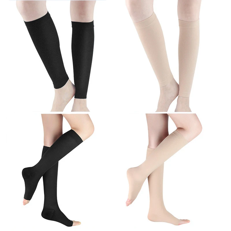 Vein Anti Varicose Socks Level 2 Long Tube Middle Tube Panties Bag Toe Exposed Compression Socks Beautiful Leg Pressure Socks