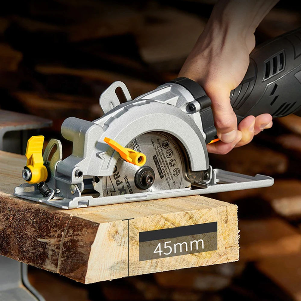 ALLSOME 600W Electric Circular Saw Wood Cutter With Straight Bevel Laser Multifunctional Hand-Held Electric Saw