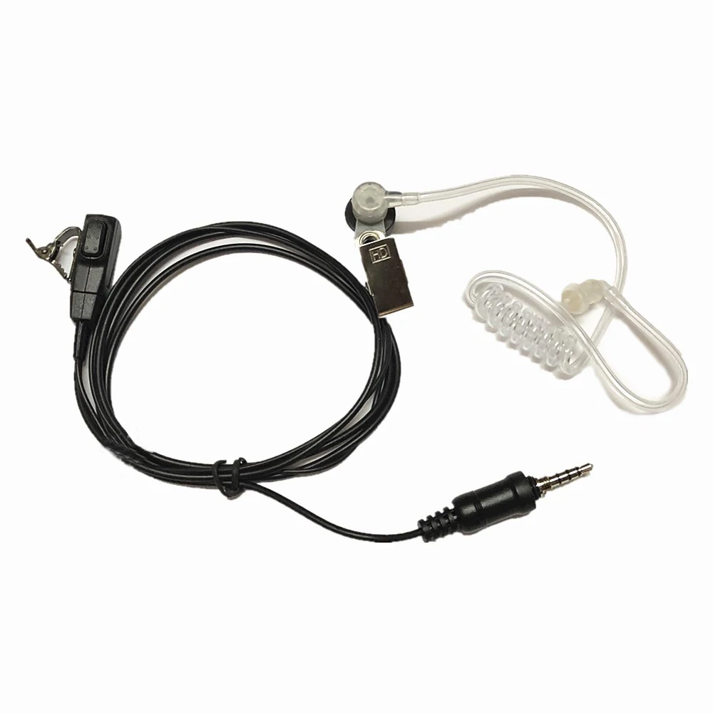 

5pcs Earpiece Covert Acoustic Air Tube PTT Mic For Yaesu Radio VX6R VX-6E VX7R VX120 VX127 VX170 VX177 Walkie Talkie