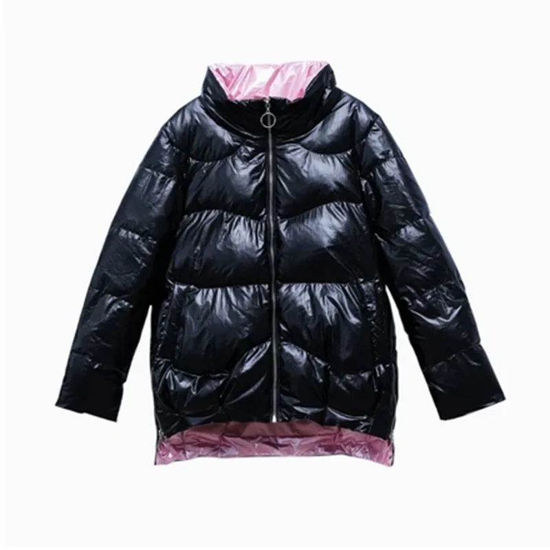 Special Sale down Jacket Women's Short Style Bright Surface 2020 New Fashion Korean-Style Mid-Length Winter Jacket