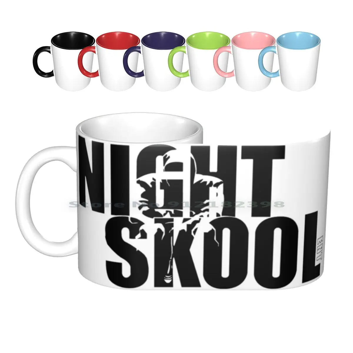 Night Skool Ent Ceramic Mugs Coffee Cups Milk Tea Mug Music Independent Band Hip Hop Brand Lifestyle Artist Creative Trending