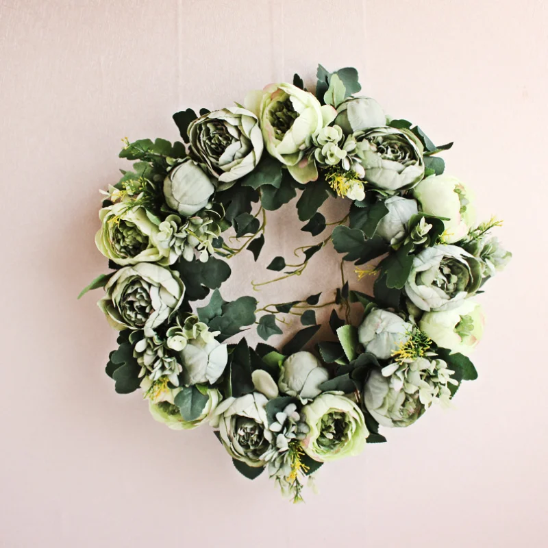 

Wedding Christmas Simulation DIY Artificial Flower Garland Wreath Set Door Garland Home Party Garden Decor Wreath Fake Flowers