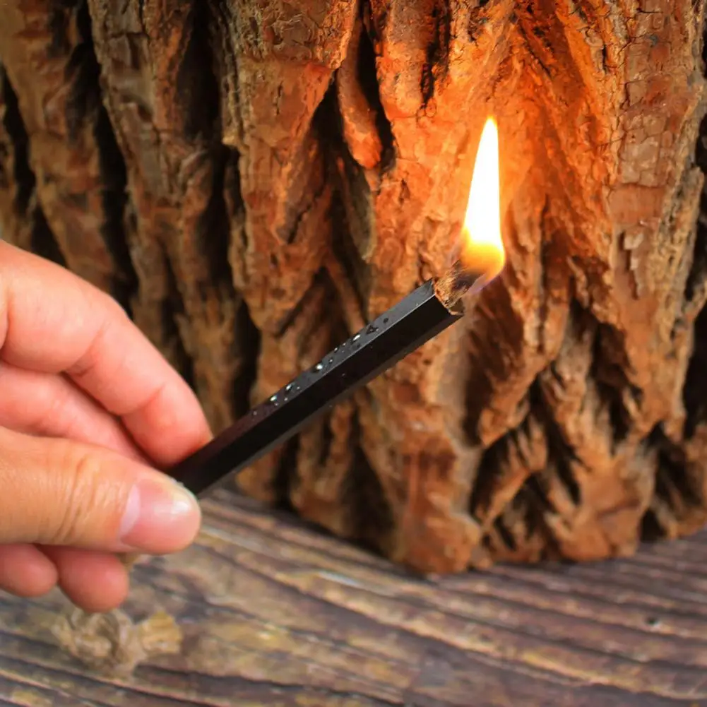 Tinder Cord With Aluminum Bellows Waterproof Wax Wick ​Portable Wick Hemp Cord For Outdoor Survival