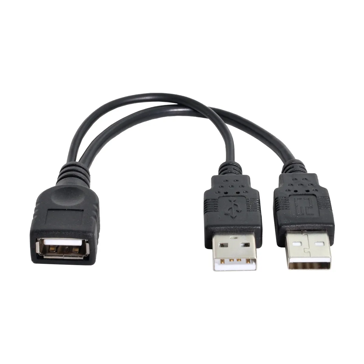 Cablecc Chenyang BK USB 2.0หญิงAถึงDualข้อมูลเสริมชายเสริมYสำหรับ2.5 "disk