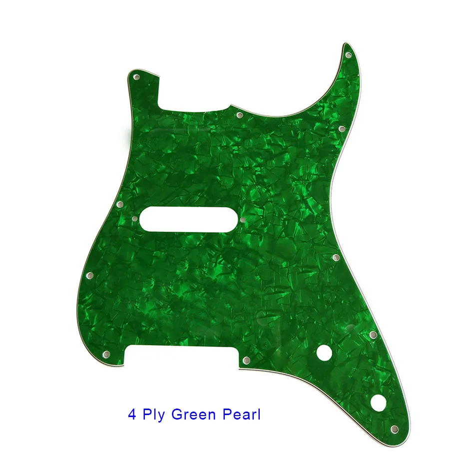 Pleroo Custom Guitar Parts - For US ST Blank Guitar Pickguard with single pickup & control punch holes