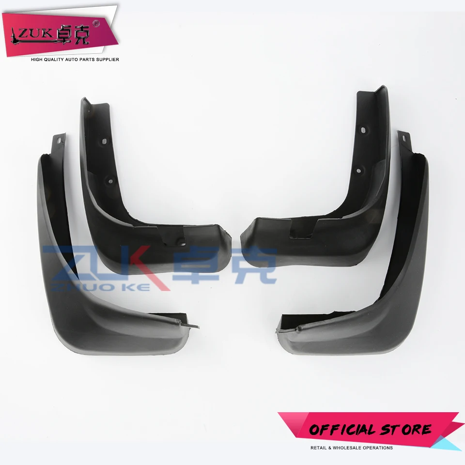 ZUK Molded Mud Flaps Set For Honda FIT JAZZ 2005 2006 2007 2008 GD1 GD3 1.3 1.5 Mudflaps Splash Guards Mud Flap Mudguards Fender