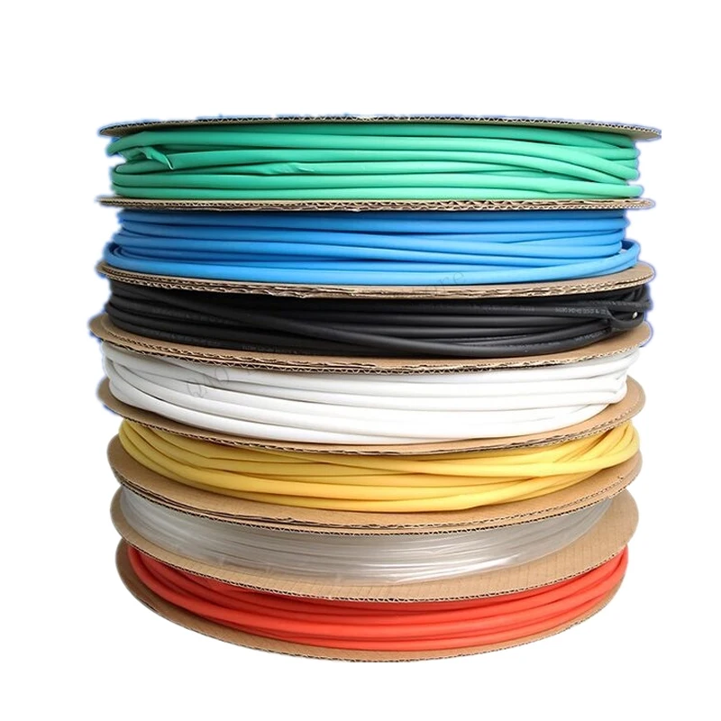 1.5mm 200meter 7 Colors Cable Sleeve Shrinkage Ratio 2:1 Shrink Wrap Shrink Tube Heat Shrink Tubing Tube Heat Shrink Tubing