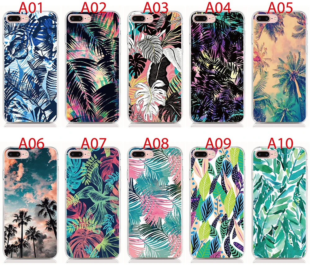 For Lenovo Z6 S5 K5 Pro Z6 Lite Z5 P2 K5S A1010 ZUK Z1 Z2 Case Soft TPU Print Green leaves Cover Shell Phone Cases