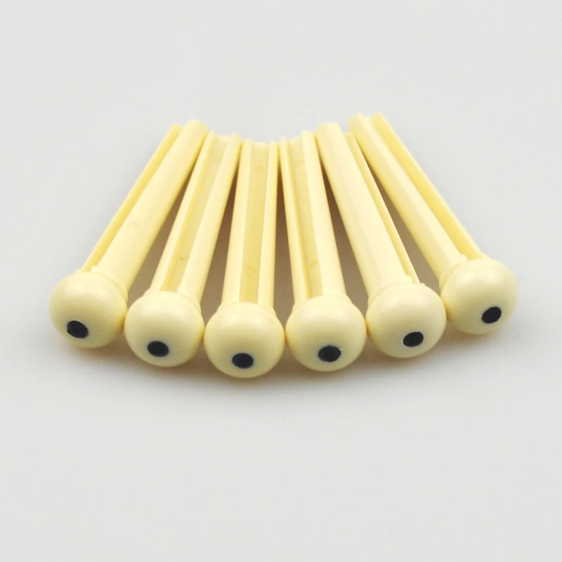 Acoustic Guitar String Bridge Pins for 6 String Replacement 5mm Plastic Pillar Inlay Pearl Shell Dot Pin Puller