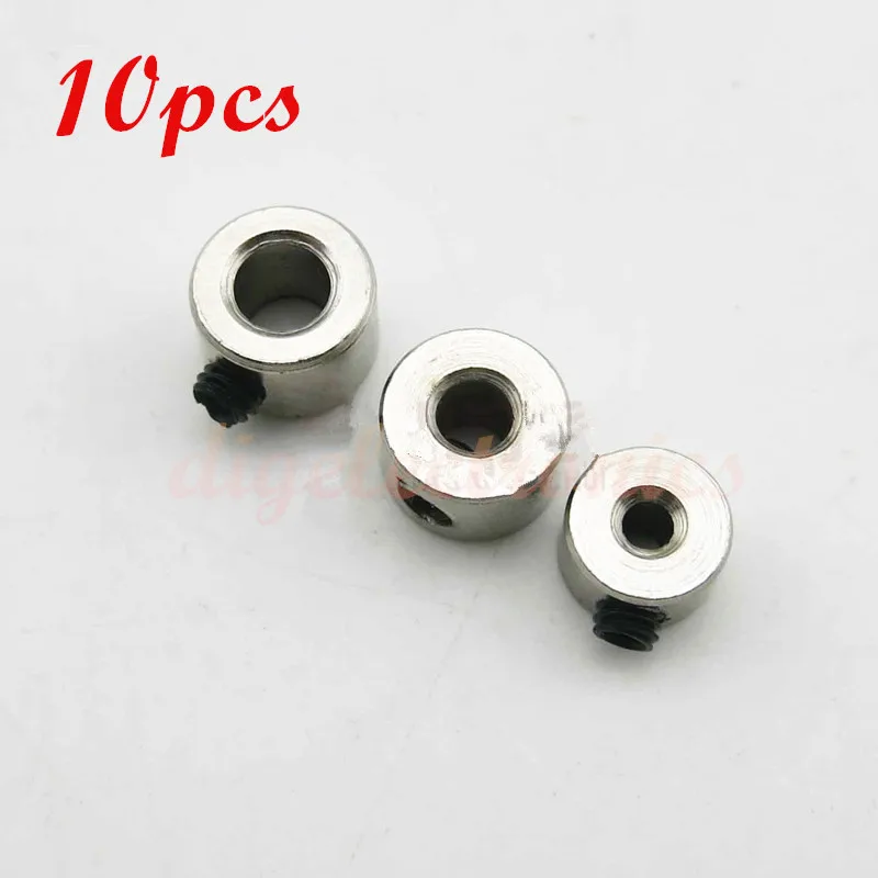 10pcs/Lot  2/3/4/5mm Sliver Metal Bushing Axle sleeve Stainless Shaft Sleeve for DIY Model Parts  DC Motor Shaft limiter