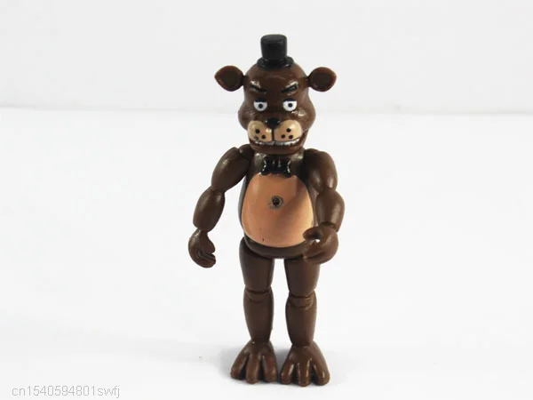 Hot Sales 5 Stks/partij Vijf Nachten Op Freddy 'S Met Verlichting Pvc Fnaf Actiefiguren Speelgoed Foxy Freddy Fazbear Beer pop Kinderen Geschenken