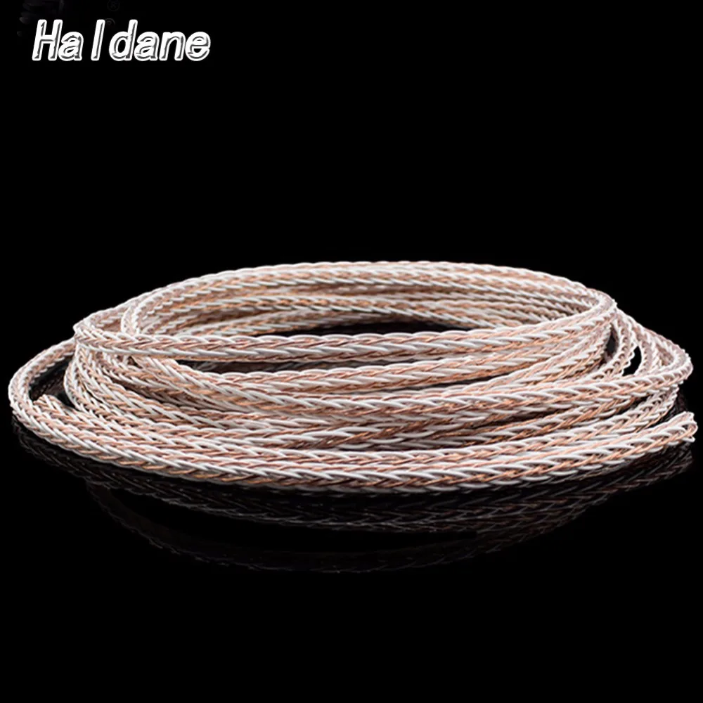 Haldane Pair DIY 7n-OCC Pure Copper RCA Reference Interconnect Audio Cable with Gold plated WBT-PLUG