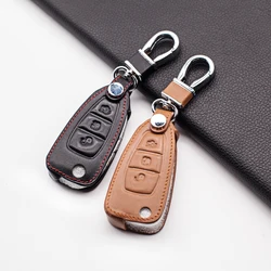 High quality carrying leather car key cover for Ford Focus 3 Focus MK4 Ecosport Kuga remote control dust collector