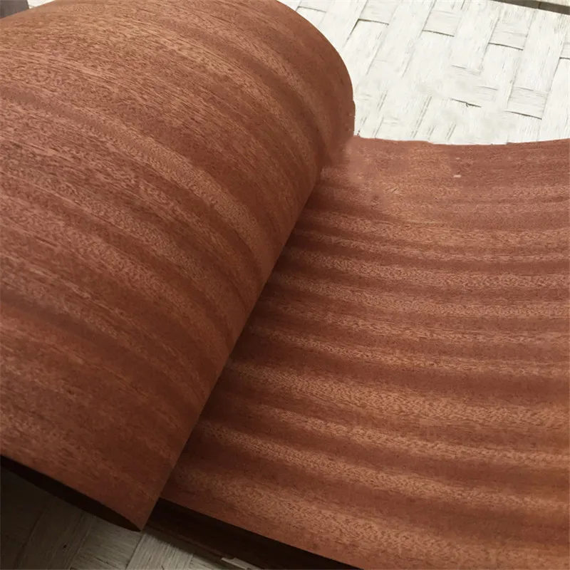 Đá Tự Nhiên Gỗ Veneer Thái Lát Sapele 0.2 Mm Veneers Đồ Nội Thất Viền 26*250 Cm (W * L)