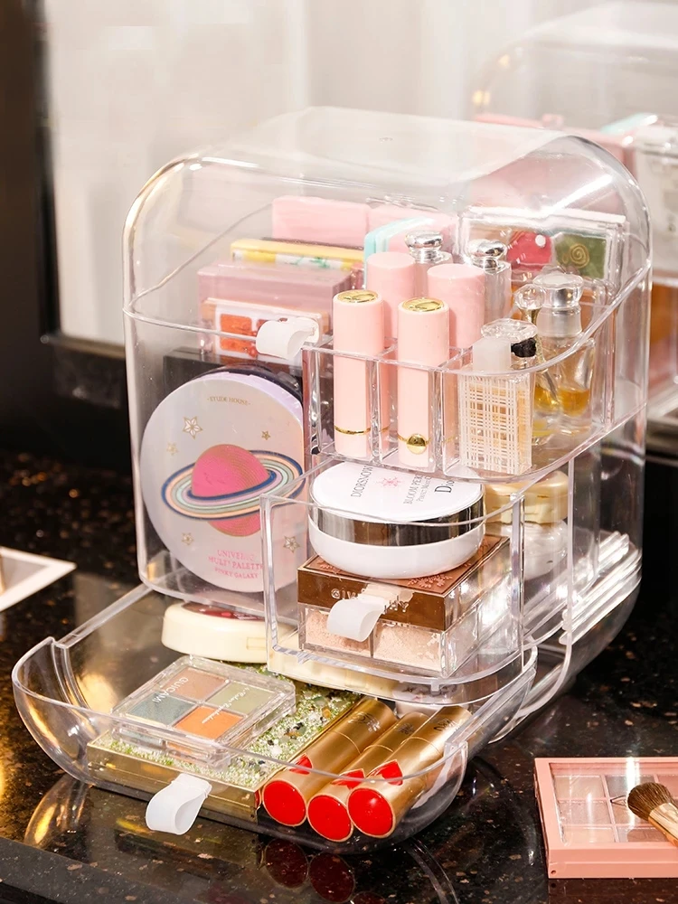 ความจุขนาดใหญ่ Storage Makeup Organizer กล่องเดสก์ท็อป Sundries กล่องกล่องเครื่องเขียนโรงเรียน