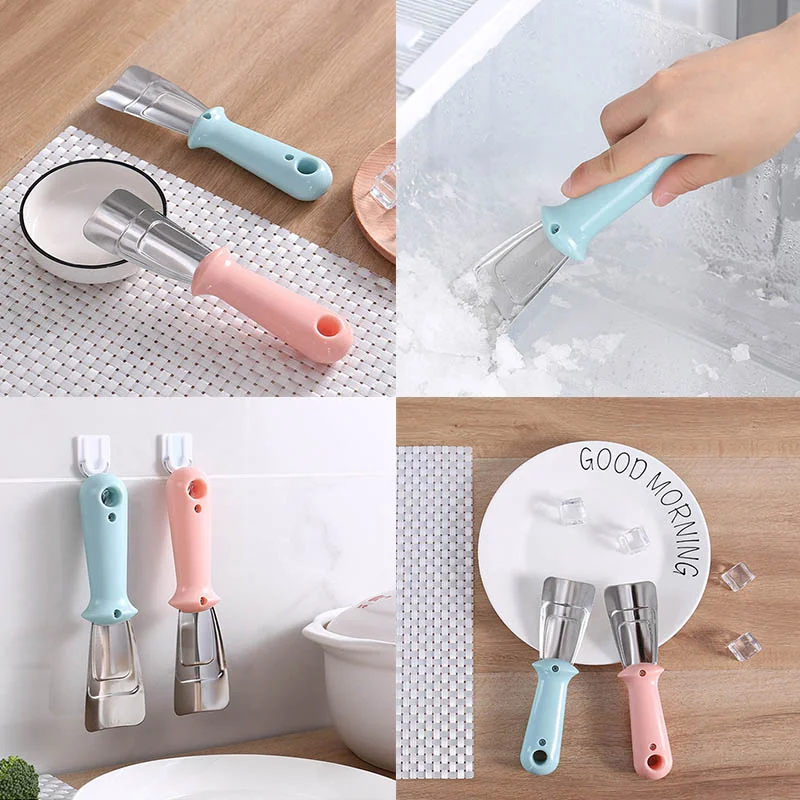 1pc Defrosting Shovel Stainless Steel Freezer Ice Scraper Deicing Tool t Kitchen Clean Gadget Portable Useful Fridge Accessories