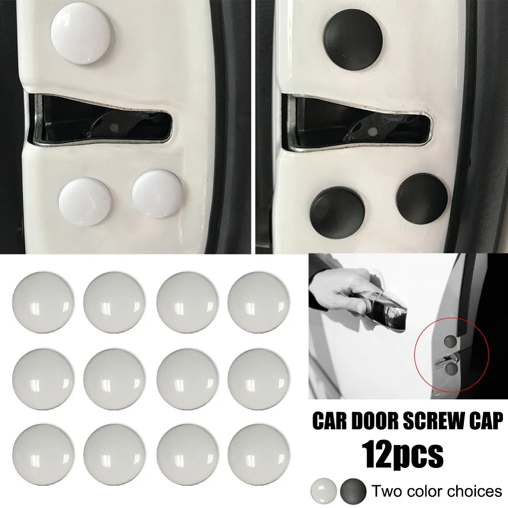 12pçs tampa de parafuso de fechadura, protetor de parafuso de fechadura de  porta de carro para ford focus hyundai solaris i35 i25 mazda 2 3 6 traz  acessórios de carro - AliExpress, image size:1000x1000