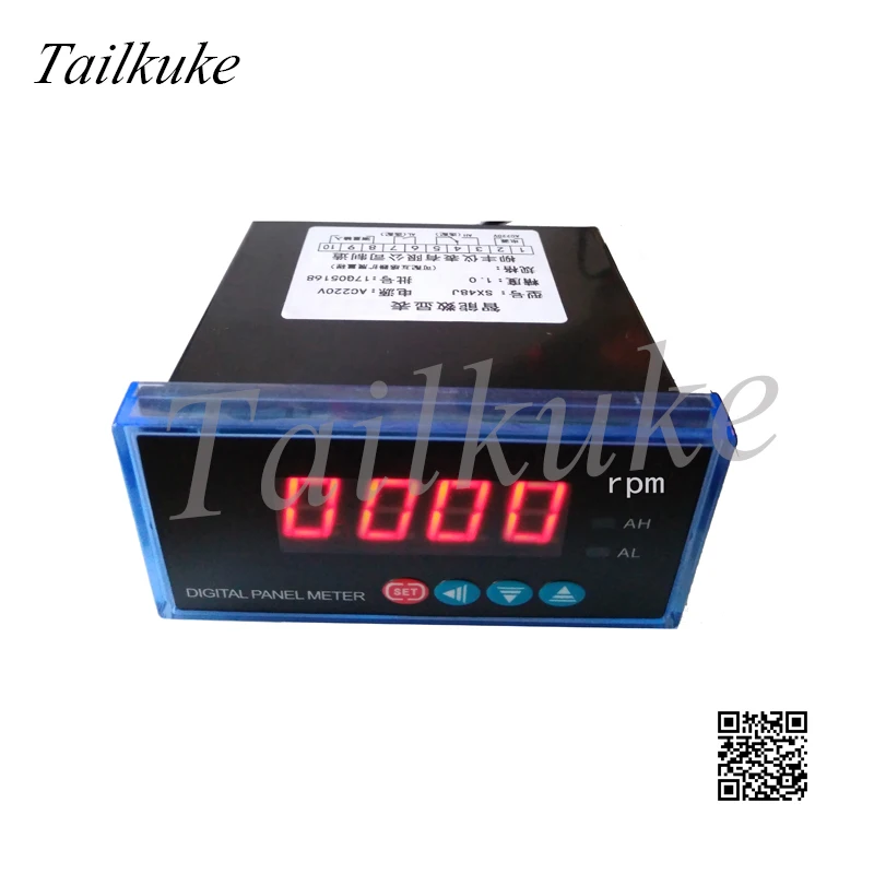 

SX48 0-10V Tachometer Digital Display Meter Frequency Converter Frequency Meter Ampere Meter 4-20mA,DP3 Rpm Transmitting