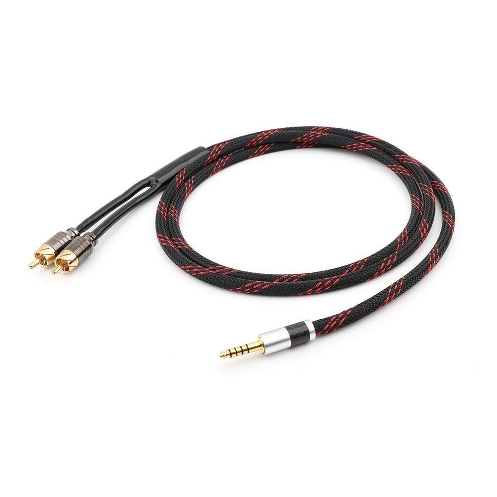 

HI End OFC 4,4 мм 5-полюсный штекер сбалансированный до 2RCA Модернизированный кабель макс.