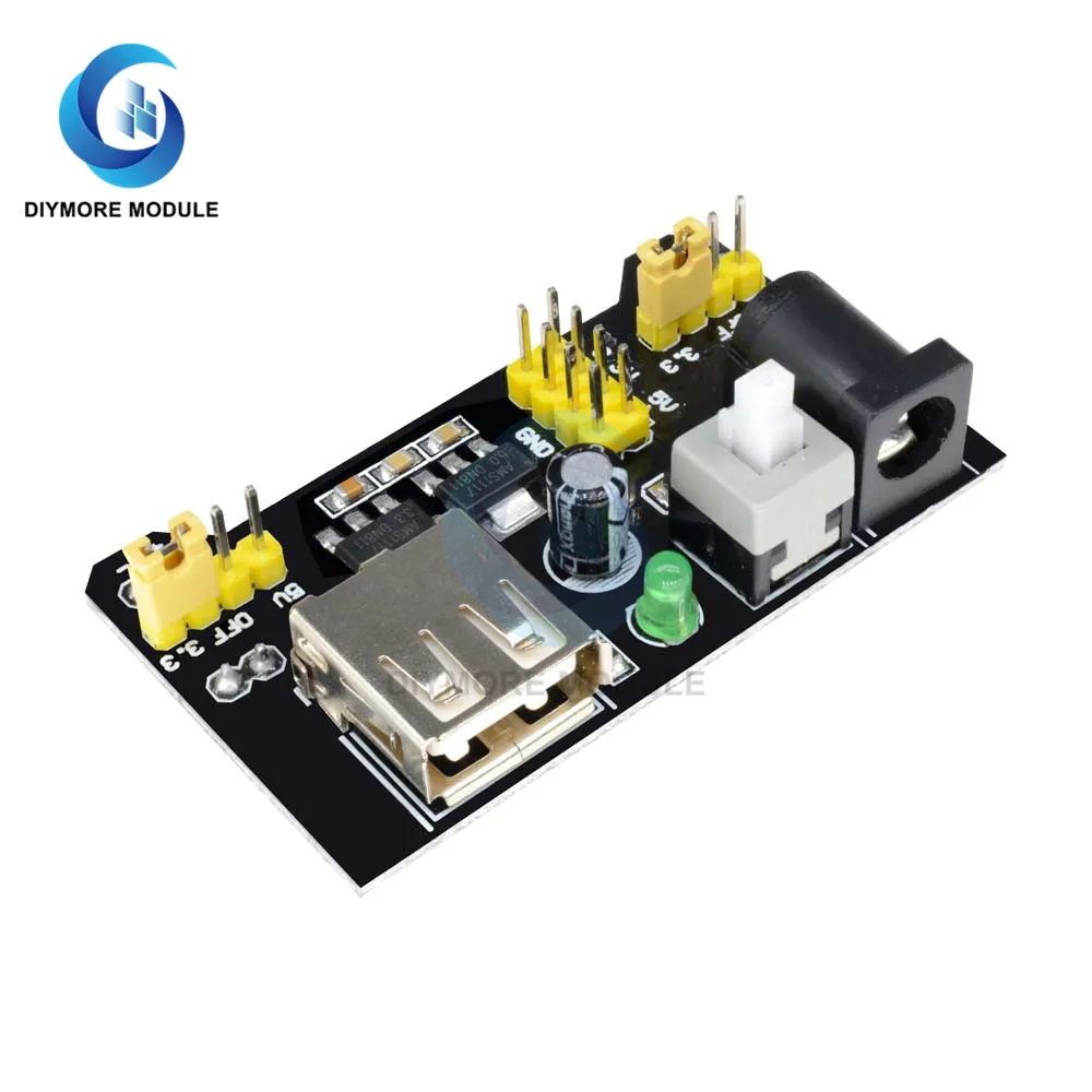 MB102 Micro USB Breadboard Power Supply Module DC 7-12V 830 Point Solderless Bread Board Voltage Regulator For Arduino DIY Kit