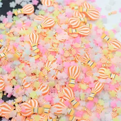 100g/Lot Polymer Clay Lovely Fire Balloon Flower Slice Mix Sprinkles Lovely Confetti for Crafts Making, DIY