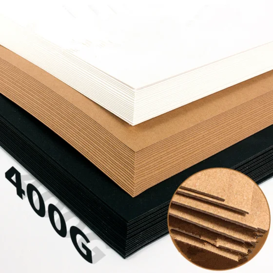 A3 A4 Black Paper Cards Thick White Cardboard Sketching DIY Craft Business Card Making Printing Cardboard 80g-450g