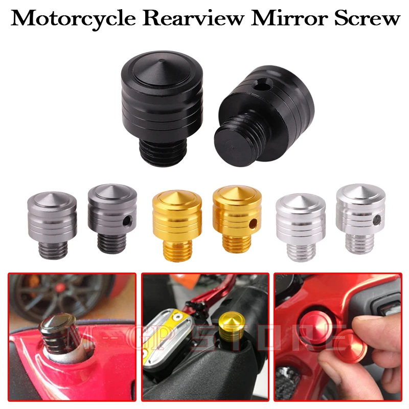 

Motorcycle Rearview Mirror Screw Replace Stainless Steel Bolt Side Mirror Adapter For Honda ADV FORZA 300 TMAX NMAX 155 Ninja250