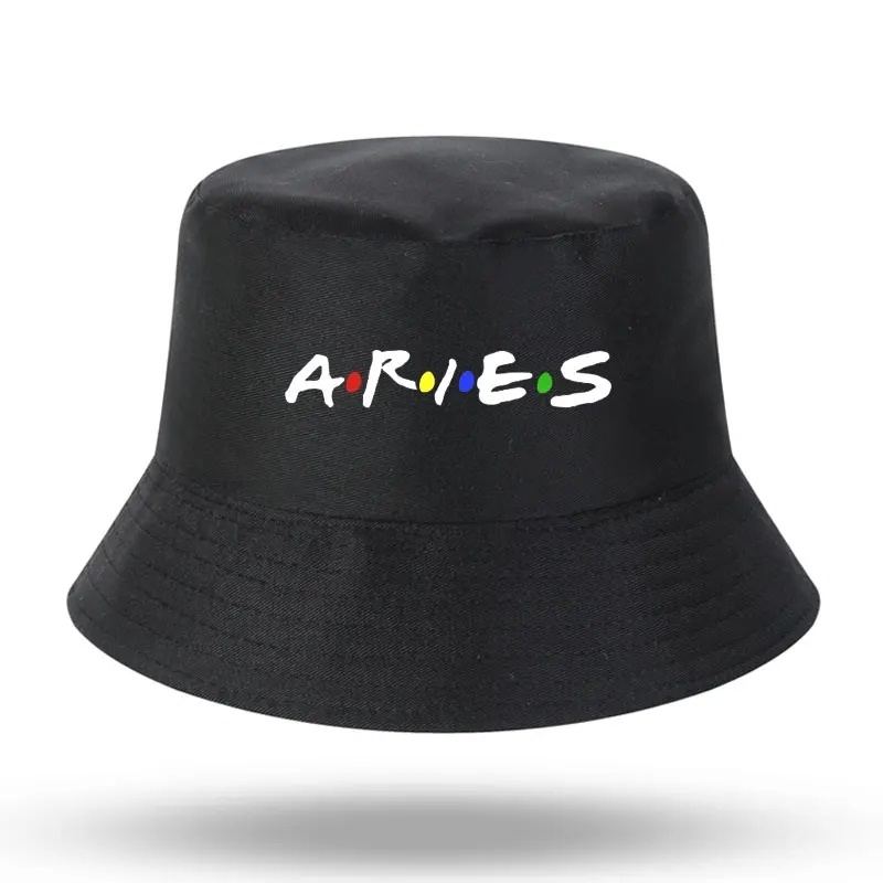 

Twelve Constellations Zodiac Sign Aries Men Women Bucket Hat Outdoor Sunscreen Beach Cap Fisherman Hat Sun Hiking Fishing Cap