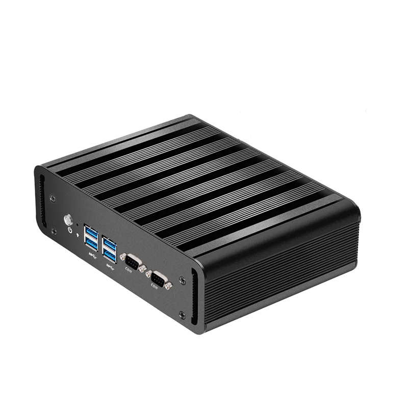 DongCoh bez wentylatora Mini PC I3 4005U 5005U I5 5200U I7 5500U podwójny RS232 2 * Lan WIFI HD VGA 4 * USB komputer przemysłowy