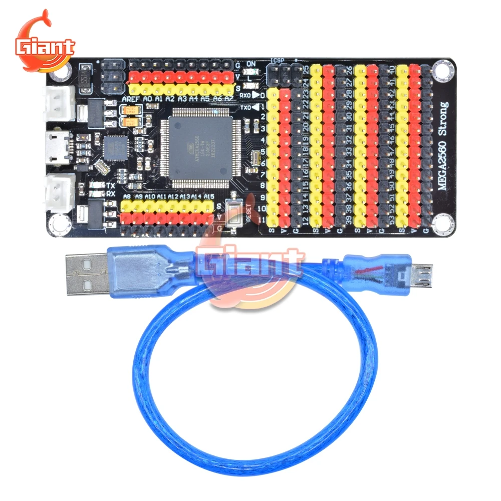 

MEGA2560 ATmega2560 ATmega DM Strong Series MEGA 2560 Microcontroller Board for Arduino Module Micro USB with USB Cable