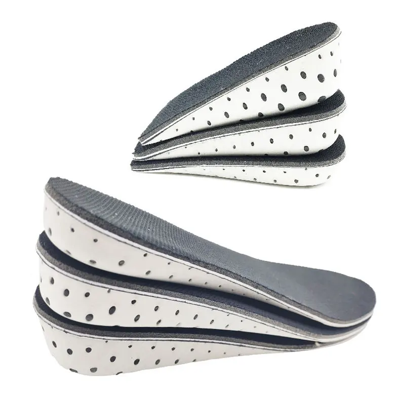 Einlegesohle zur Erhöhung der Höhe, 1 Paar, hart, atmungsaktiv, Memory-Schaum, Fersenhebeinsätze, Schuhheber, Schuhpolster, Aufzugs-Einlegesohlen für Unisex – Detail 1