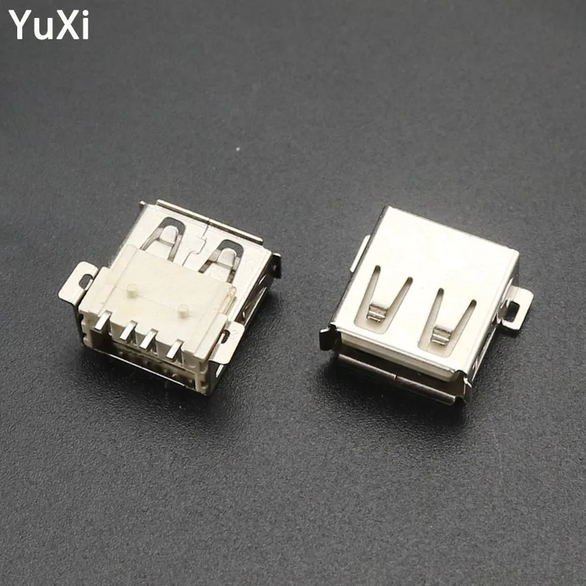 

10PCS USB Jack Dock Type A Standard Port Female Solder Jacks Connector PCB Socket USB-A type SMT 4Pin USB2.0 female socket